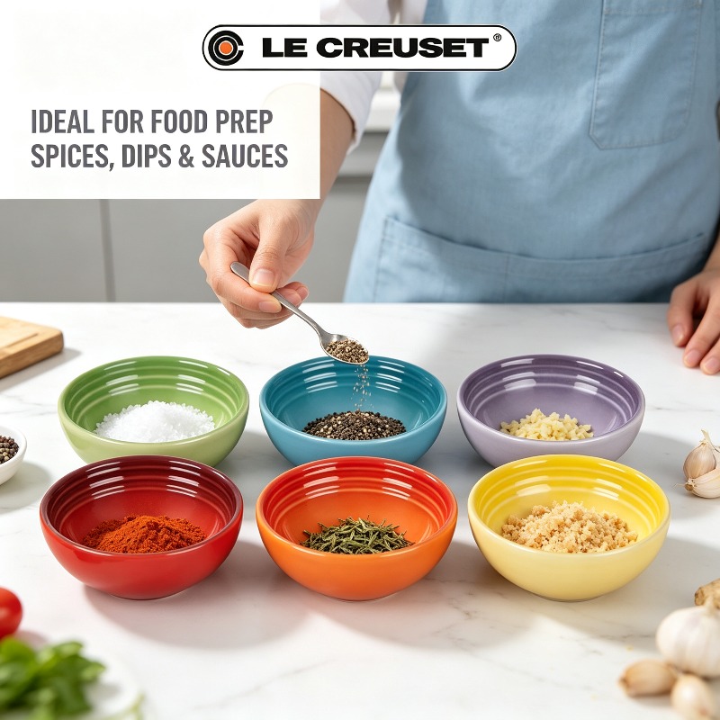 Meal Prep Kitchen - Le Creuset 6-Piece 2oz Stoneware Pinch