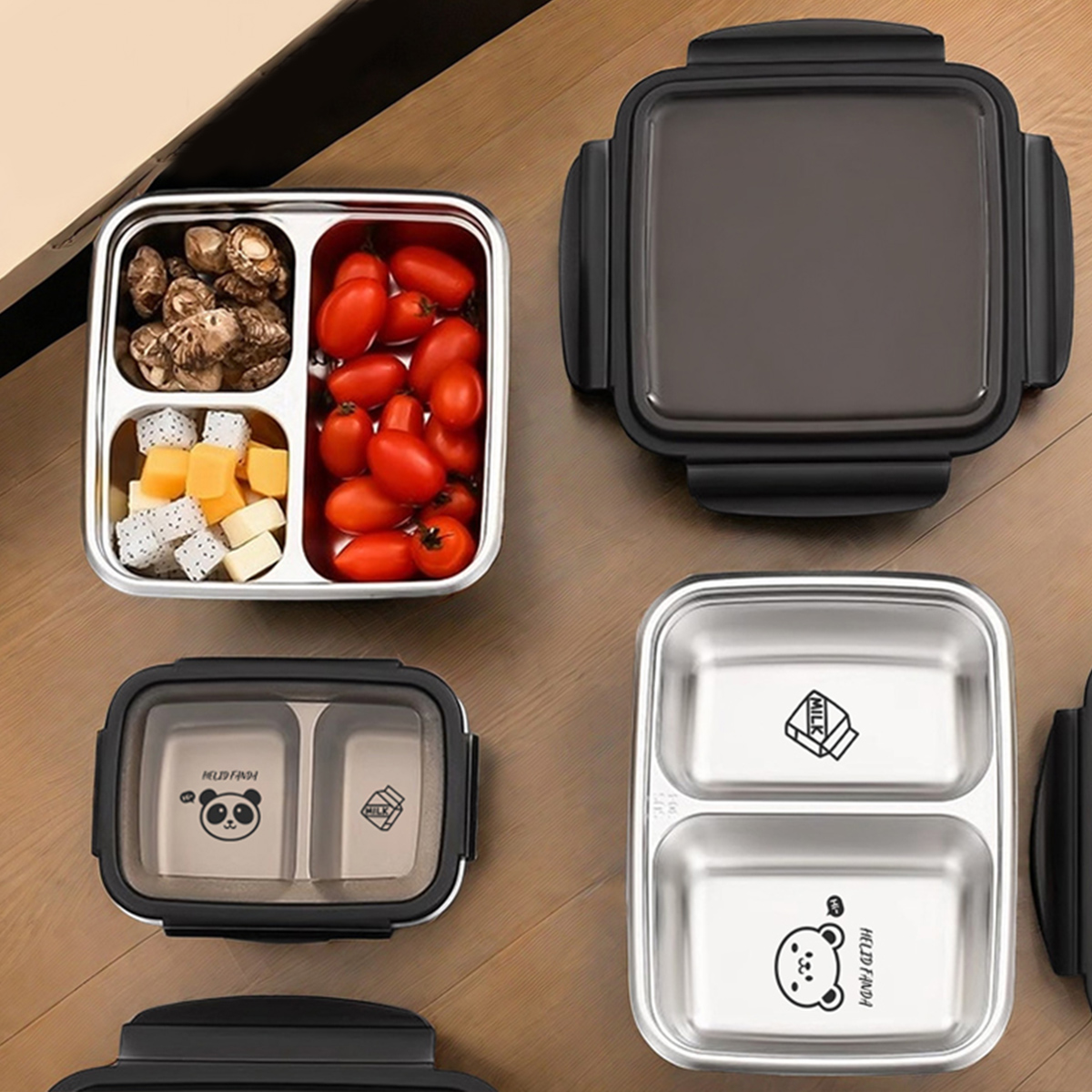 WORTHBUY 2/3 Grids 304 Stainle - đánh giá và giá Meal Prep Bowl