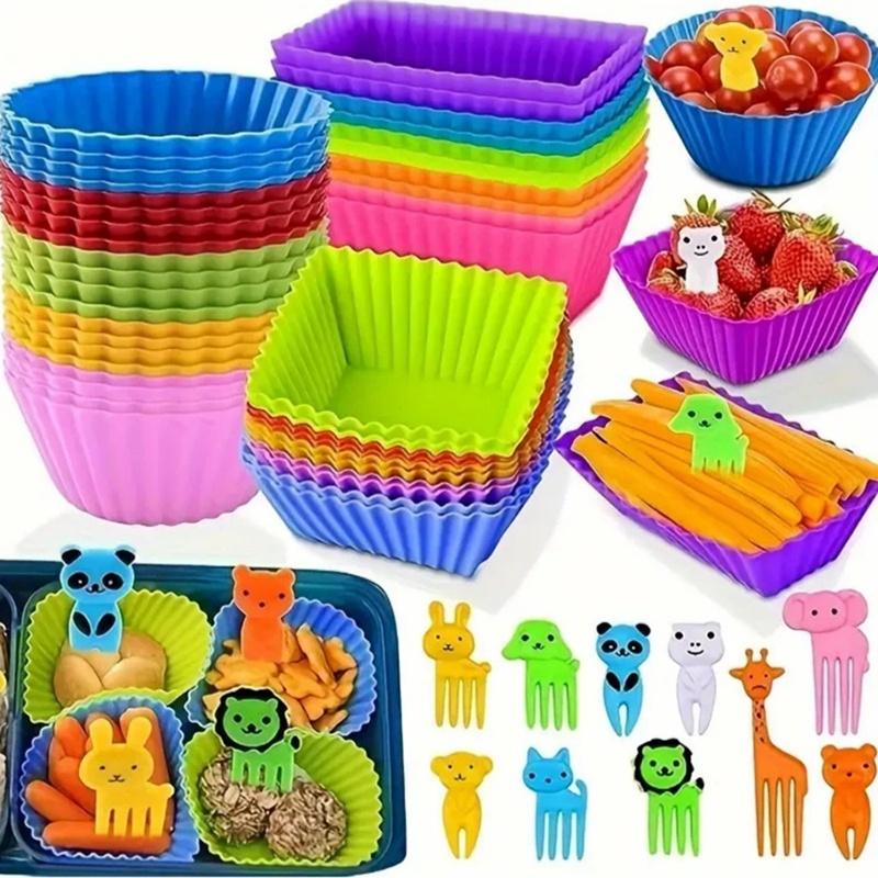 Lunch Box Divider Cup Reusable - đánh giá và giá Meal Prep Template