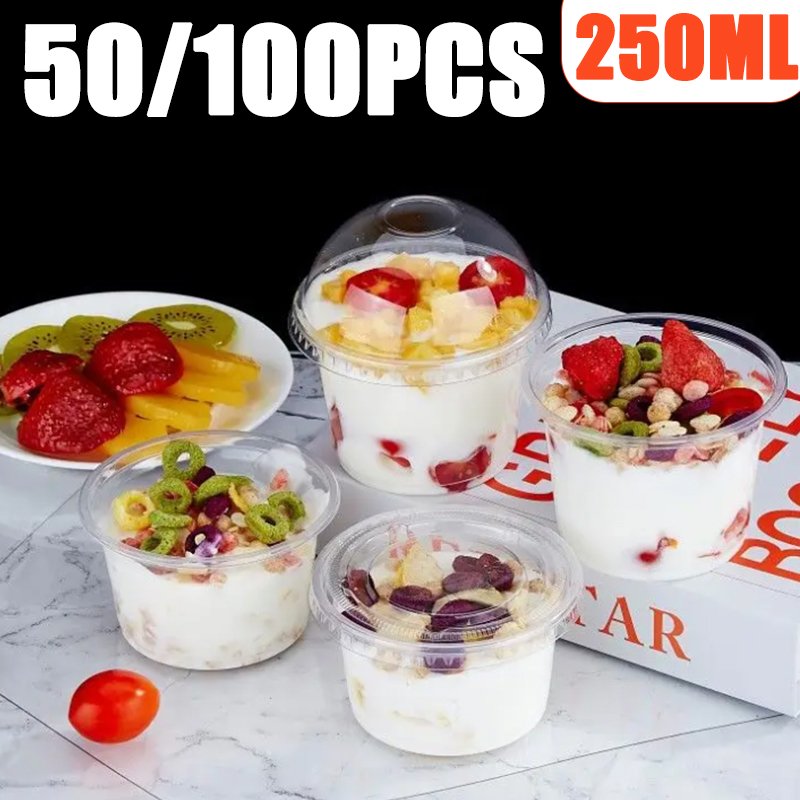 50/100PCS 250ML Disposable Pla - đánh giá và giá Sauce Dipping Cup
