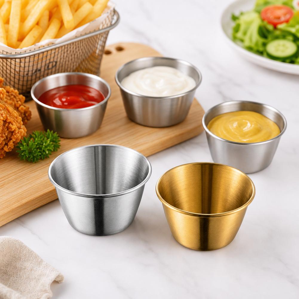 Stainless Steel Sauce Cups Min - đánh giá và giá Sauce Dipping Cup