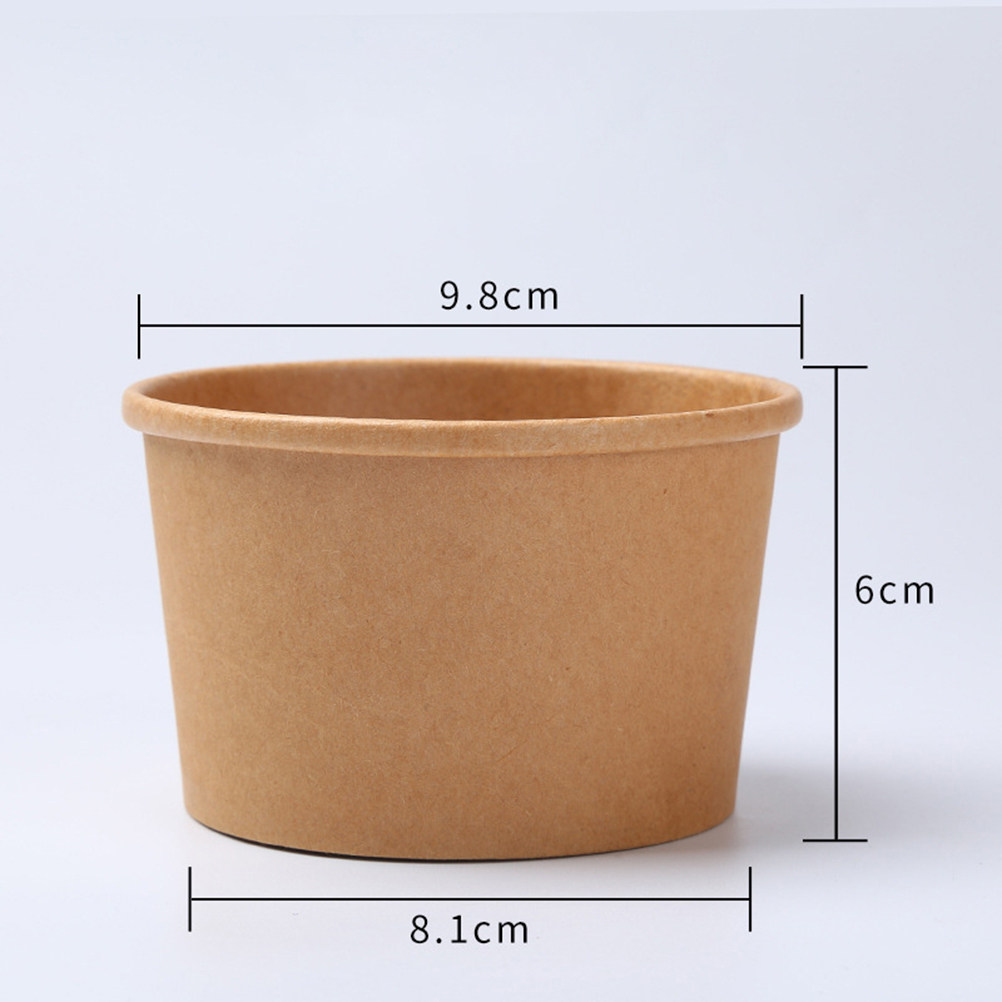 50Pcs Kraft Paper Food Contain - đánh giá và giá Meal Prep Bowl