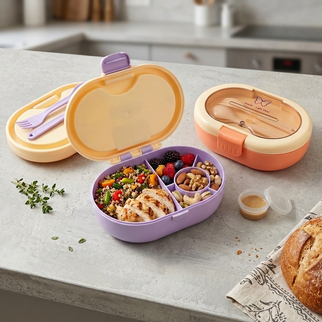 Leakproof Plastic Bento Lunch  - đánh giá và giá Meal Prep Or Prep Meal
