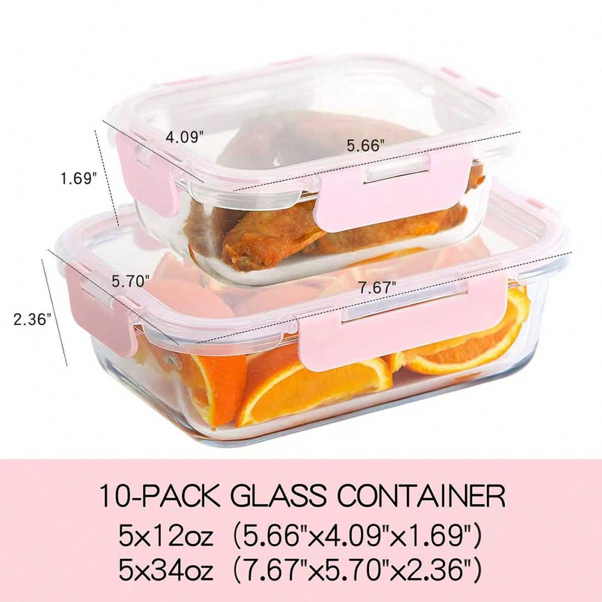 10 Pack Glass Meal Prep Contai - đánh giá và giá Meal Prep Kitchen