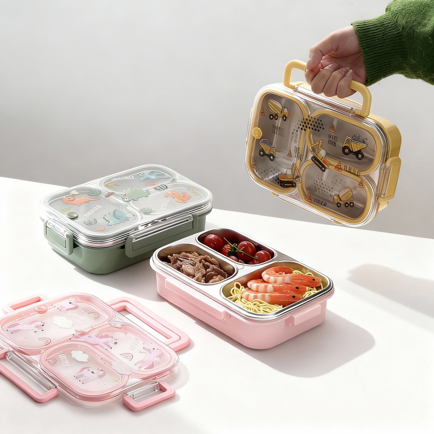 Large Capacity Cartoon Childre - đánh giá và giá Meal Prep Bowl
